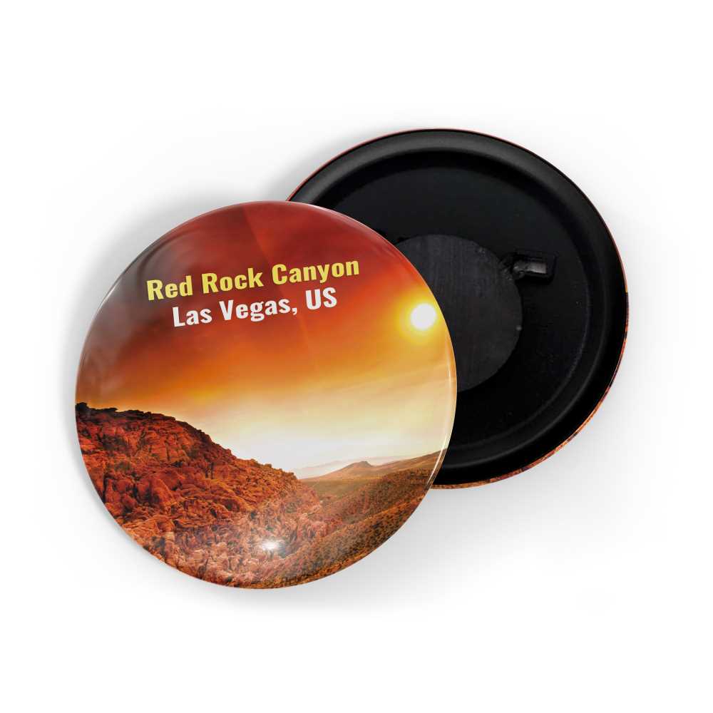 dhcrafts Fridge Magnet Multicolor Famous Tourist Place Red Rock Canyon Las Vegas United States D2 Glossy Finish Design Pack of 1